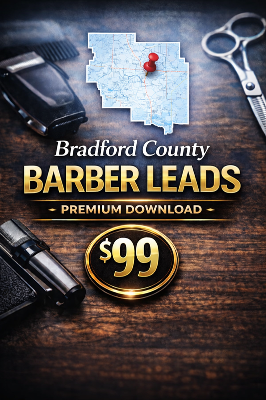 Florida Bradford County barber license leads