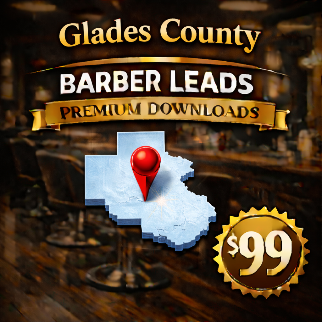 Florida Glades County barber license leads